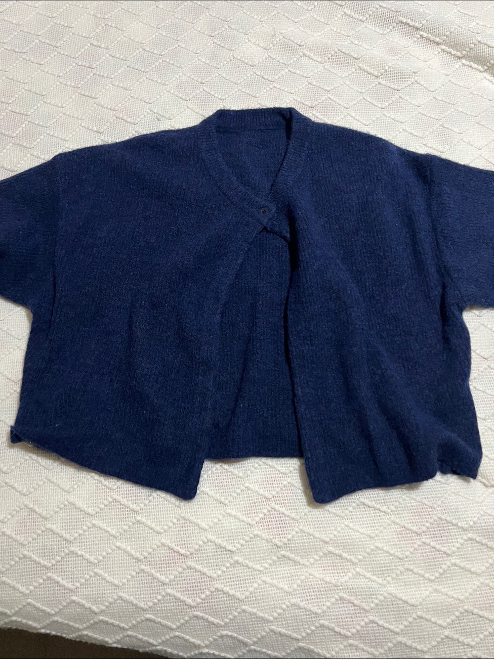 Daily Drills Deep Navy Knit Cardigan